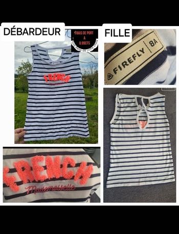 Débardeur fille 8ans firefly ( rayure)