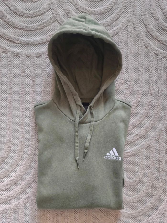 Sweat adidas vert clair taille S très bon état - photo numéro 2
