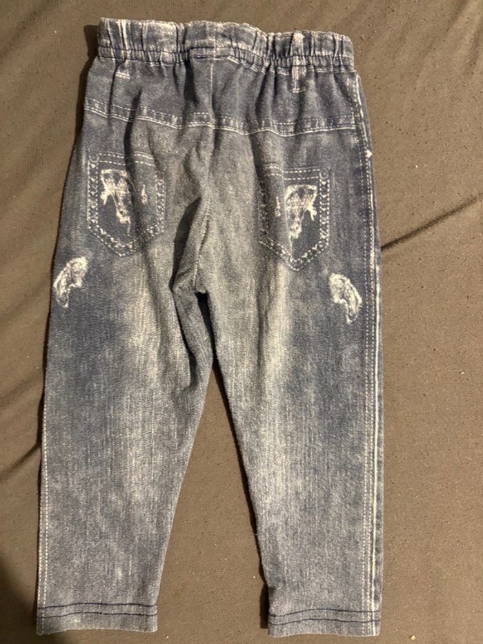 Legging effet jean - 18 mois - petits défauts - photo numéro 3