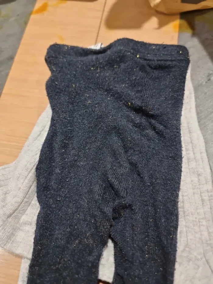 2 paires de collants 2/3 ans 23/26 - photo numéro 4