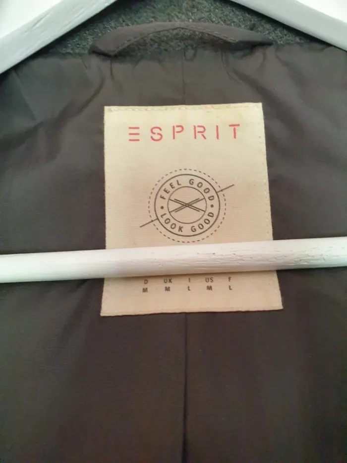 Caban à capuche gris Esprit taille L - photo numéro 3