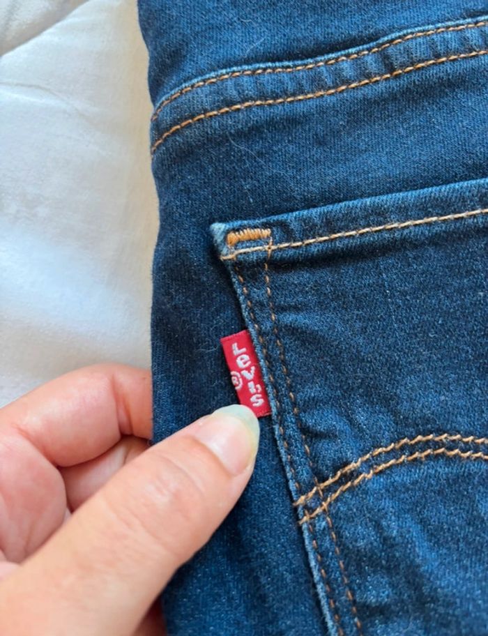 Jean Lévis 721 high rise super skinny bleu marine mi taille haute taille 36/38 W27 S/M L30 - photo numéro 4