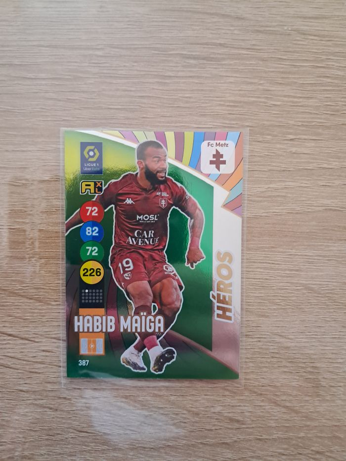 Carte de foot panini Maïga - Metz - 2022 - photo numéro 3