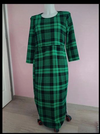 Robe verte grossesse et allaitement 46