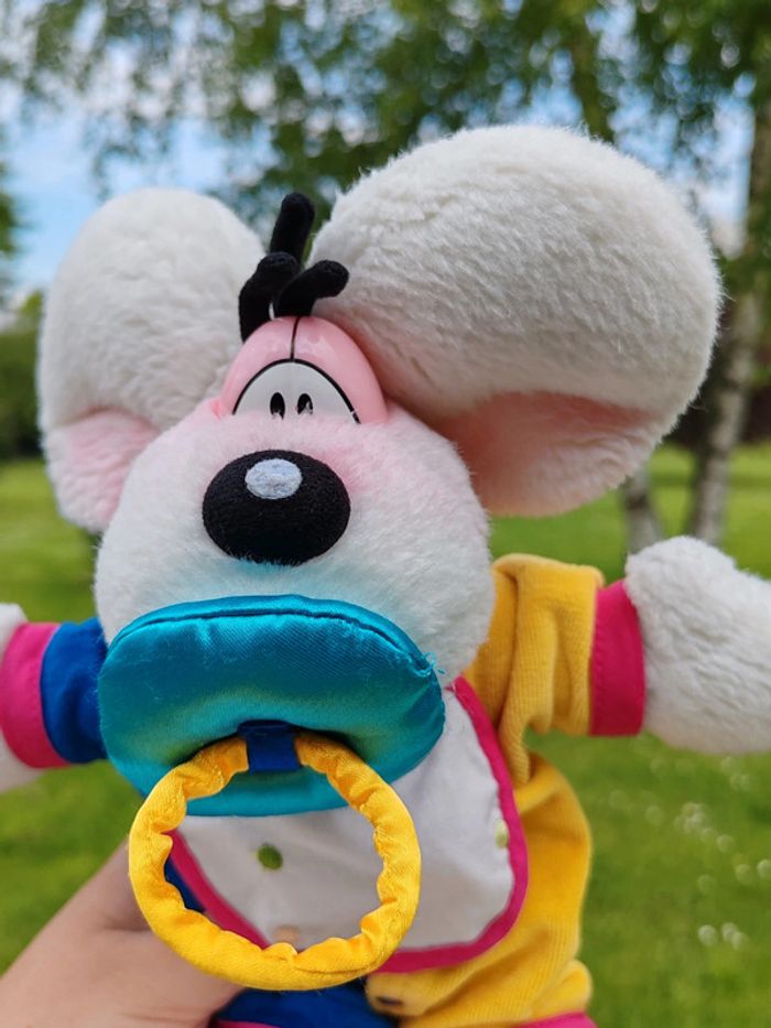 Peluche Diddl vintage - bébé avec tétine - photo numéro 2