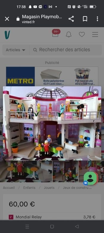 Magasin playmobil + extension