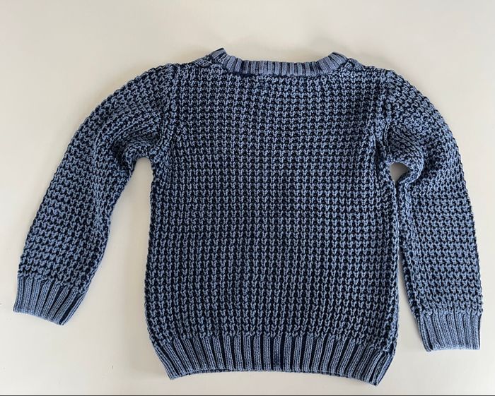 Pull enfant bleu torsadé 4 ans - photo numéro 2