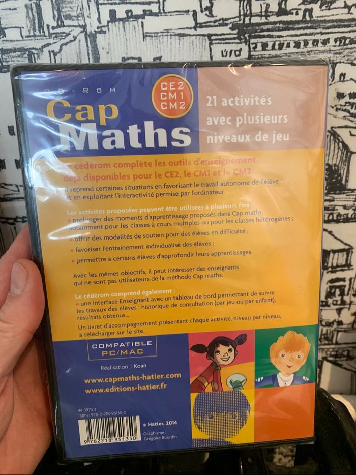 Cap sur les maths 🧮 CE2 CM1 CM2 pour Pc Mac neuf sous blister