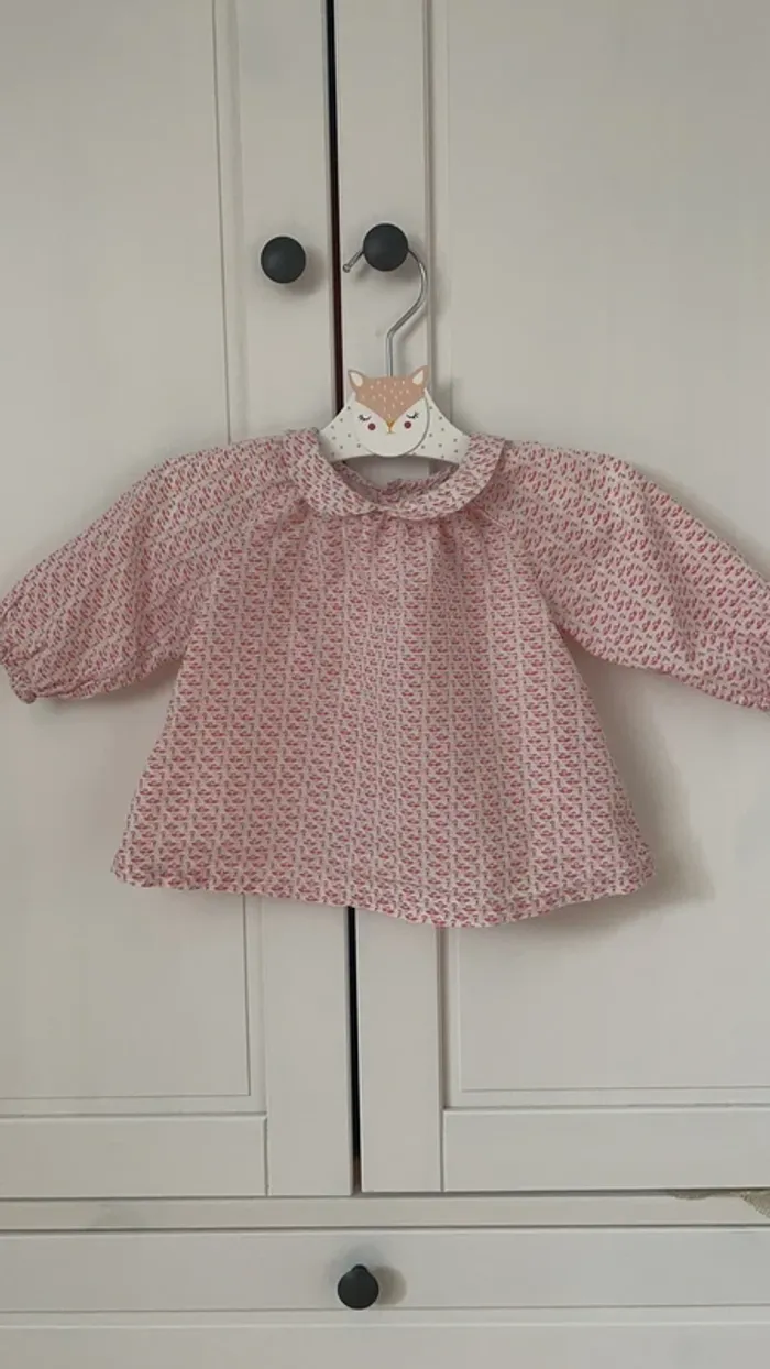 Ensemble Gilet Cyrillus et Blouse Boutchou 3 mois - photo numéro 2