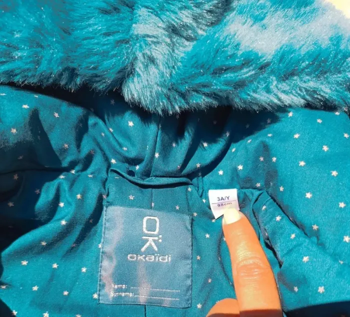Veste à capuche toute douce polaire bleu marine 3 ans 98 cm Okaïdi - photo numéro 4