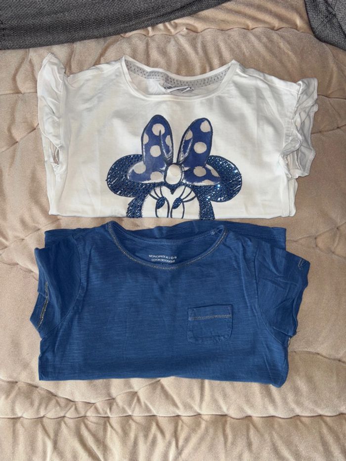 Lot 2 tee shirt taille 5 ans Monoprix - photo numéro 2