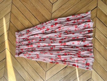 Jupe plissée fleurie