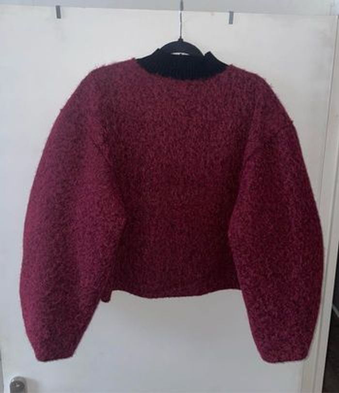 Pull en feutrine manches bouffantes - photo numéro 2