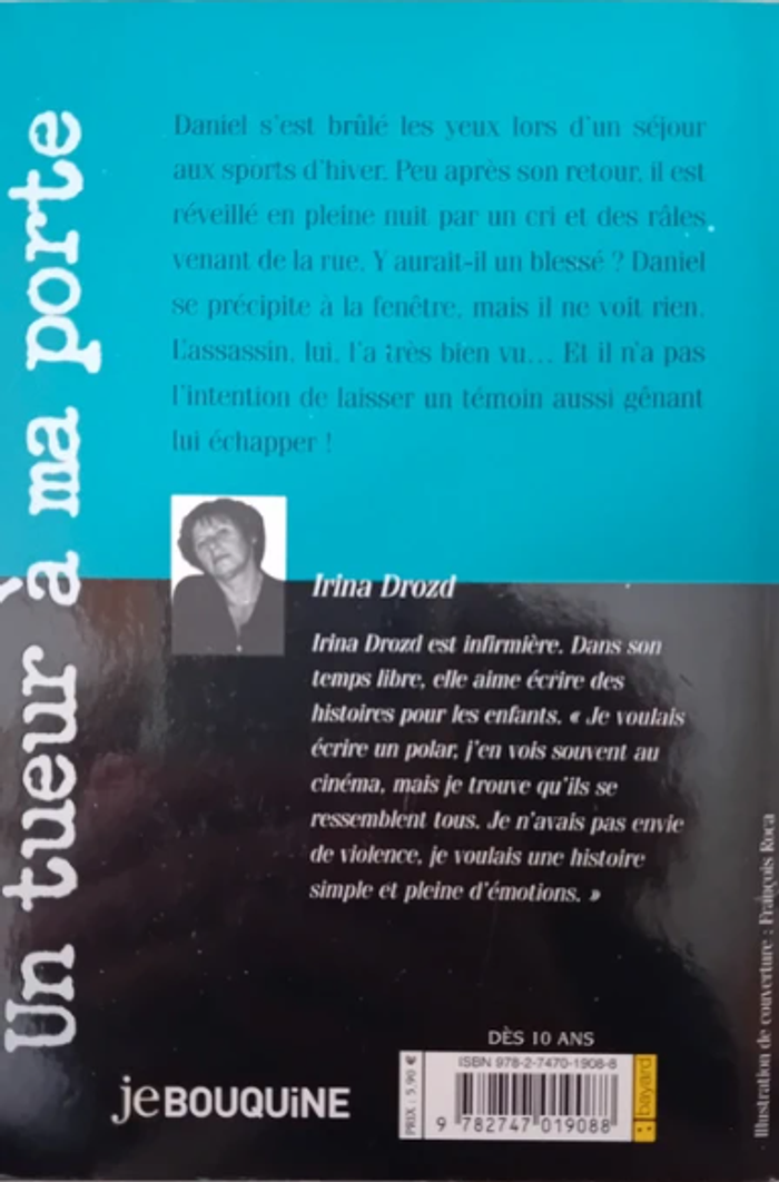Livre enfant policier "Un tueur à ma porte" - photo numéro 2