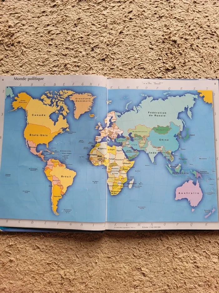 Nouvel Atlas mondial, livre de cartes et planisphère - photo numéro 6