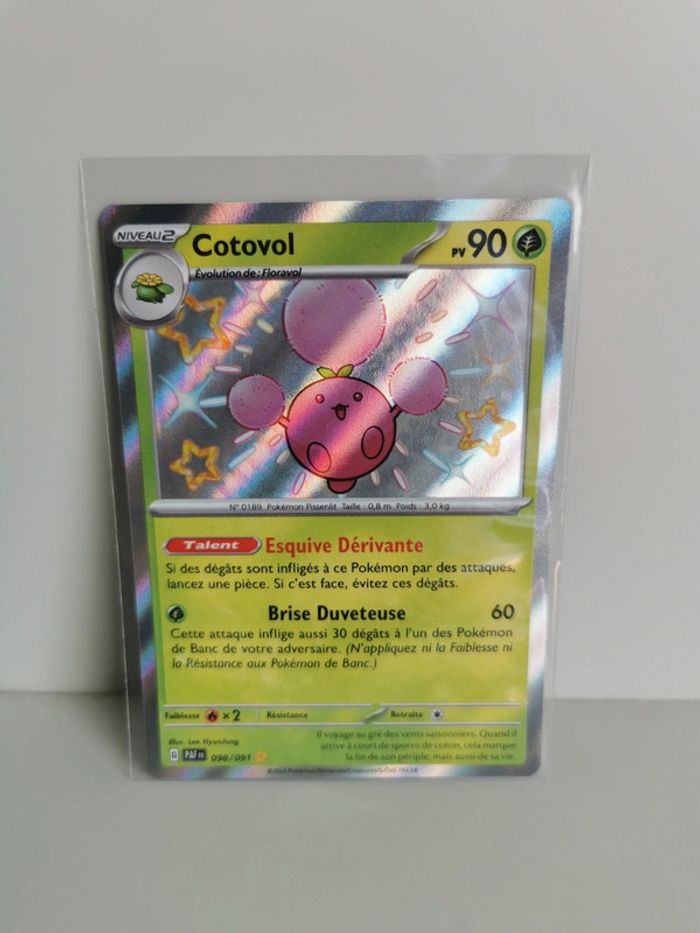Carte Pokémon Cotovol 098/091 - photo numéro 3