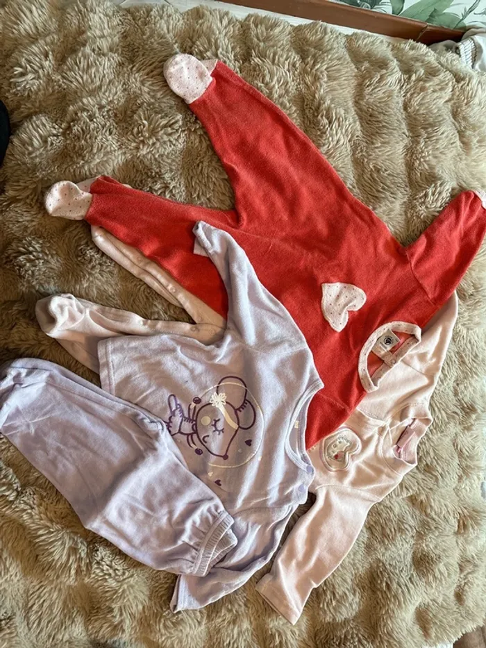 Lot 3 pyjamas velours