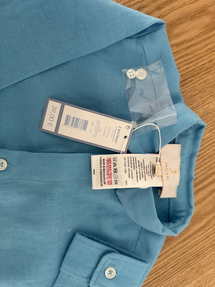 Belle chemise bleu Jacadi Paris taille 3 ans - photo numéro 5