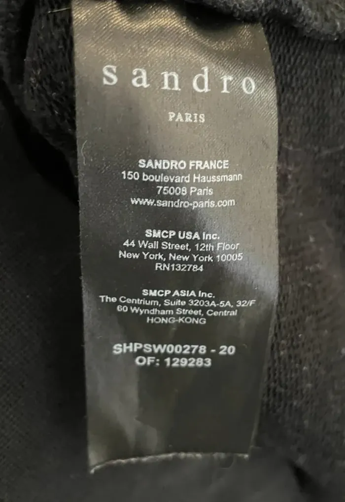 Sandro Hoodie Sweater Casper the Friendly Ghost Black Mens Small Made in Portugal 🇵🇹 - photo numéro 9