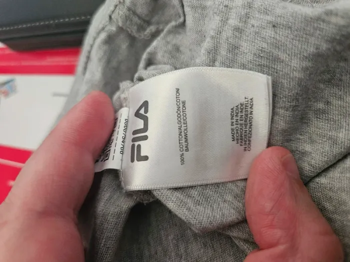 T-shirt gris Manches Courtes Taille S Fila - photo numéro 4