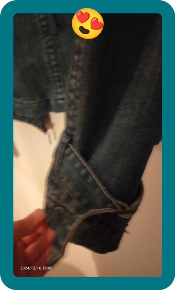 Veste en jean chaude vintage, femme, taille 40 - photo numéro 5