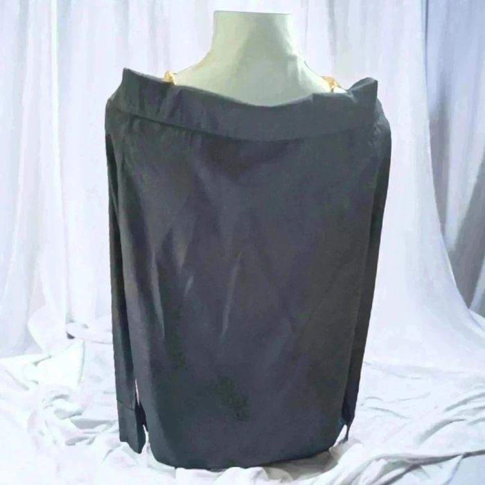 Chemise noir effet satin🌹 40/42🌹 - photo numéro 2