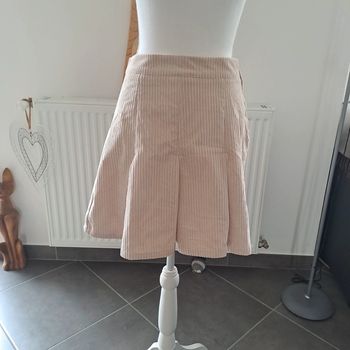 Mini jupe beige