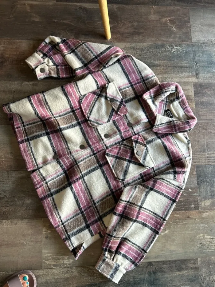 Veste chemise chaude carreaux