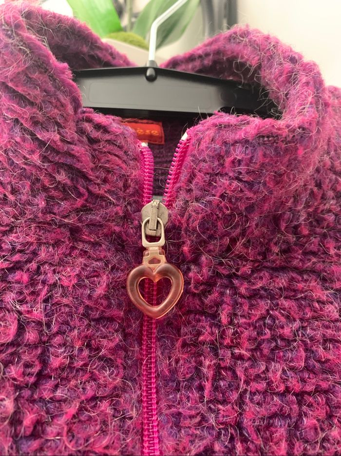Gilet, zippé, mauve, en taille huit ans et de marque Marese. - photo numéro 3