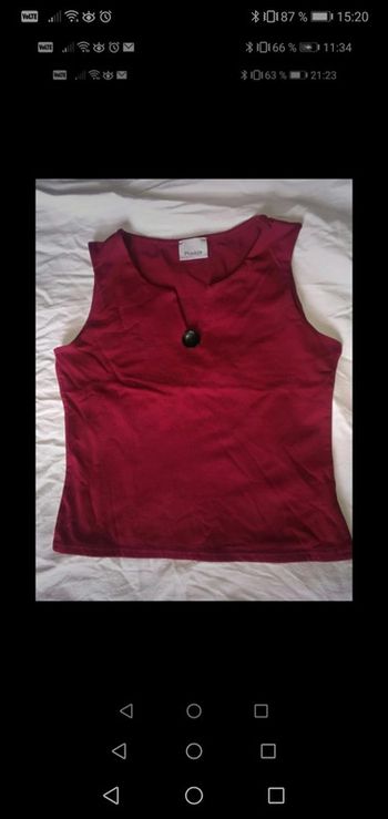 Débardeur rouge Pimkie taille 36