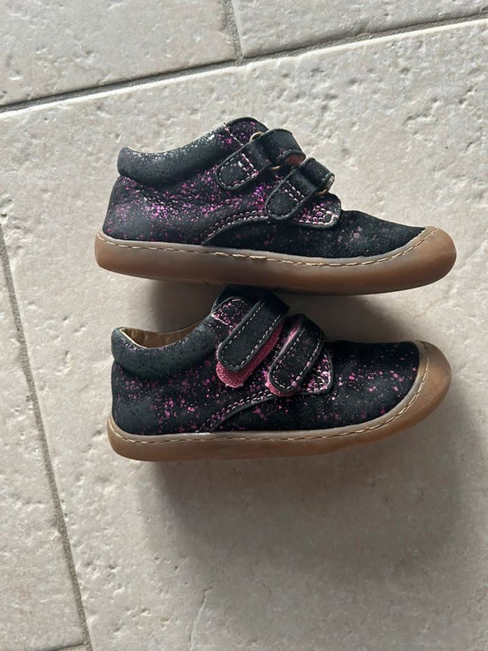 Baskets montantes cuir paillettes 24 - photo numéro 3