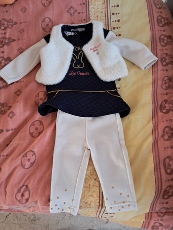 Ensemble fille 9 mois. 71cm