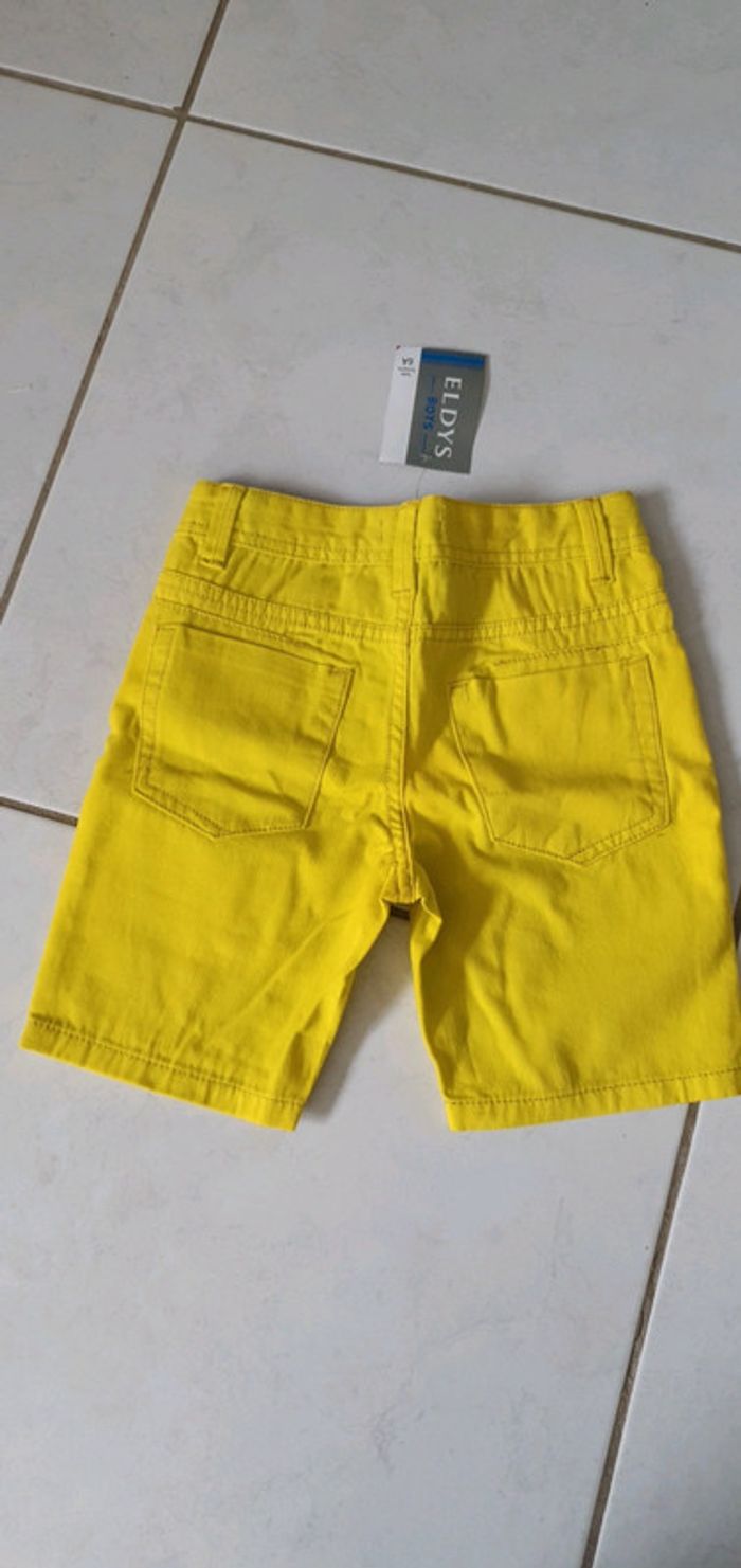 Short garçon jaune 6 ans Neuf LYA - photo numéro 4