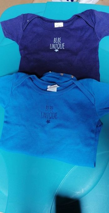 Lot de 2 body manche courte