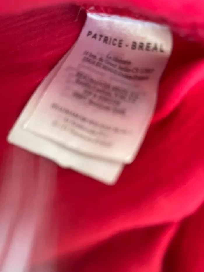 Blouse rouge à volants Patrice Bréal - photo numéro 5