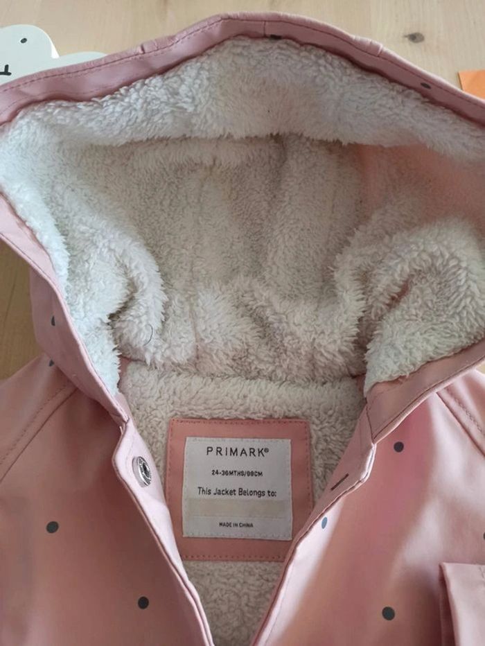 Veste kway polaire 98cm rose - photo numéro 6