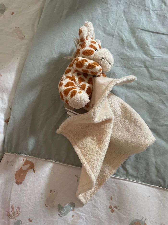 Doudou mouchoir girafe - photo numéro 2