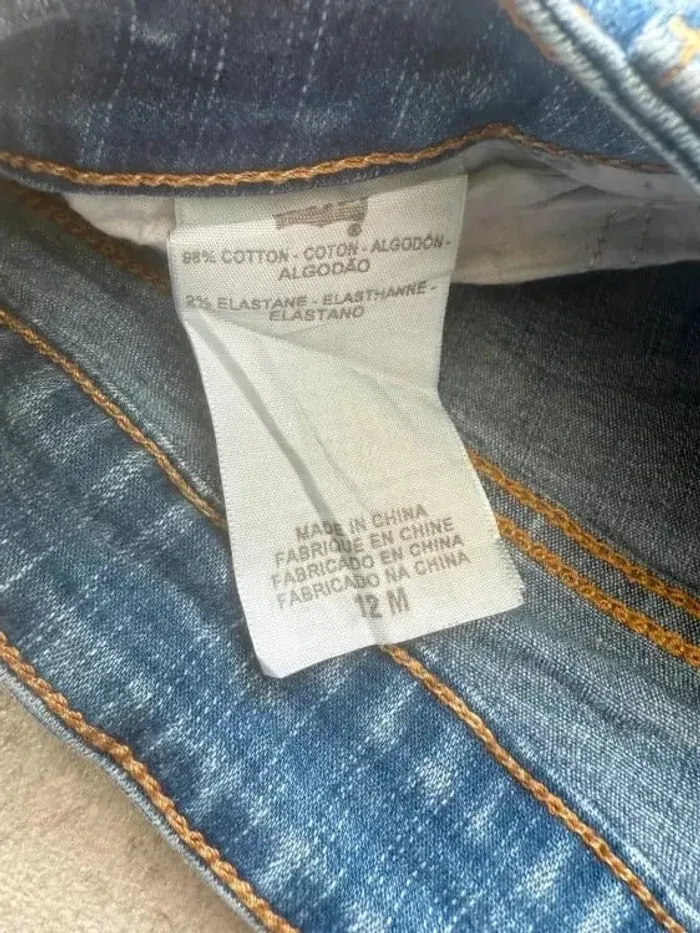 Jeans Levi's W34 FR44 coupe skinny bleu Femme Women pan571b - photo numéro 6