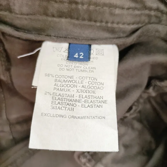 Pantalon capri Corsaire, pantacourt marron Trussardi Jeans - Taille 42 A600 - photo numéro 11