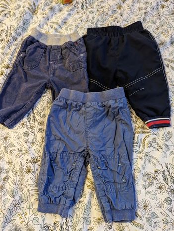 Lot 3 pantalons 6 mois
