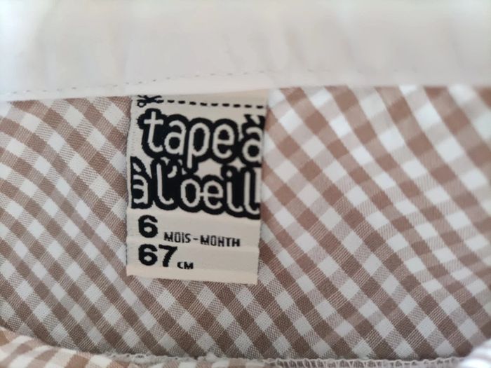 Ensemble Chemise manches longues/ jean regular TAO 6 mois - photo numéro 5