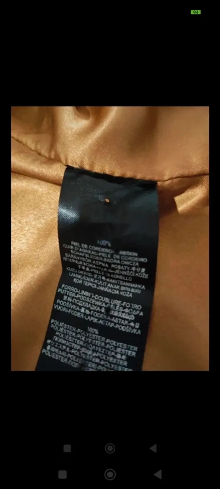 Veste en cuir CB taille M - photo numéro 4
