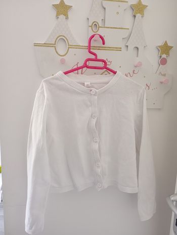 Gilet fin blanc 5-6 ans