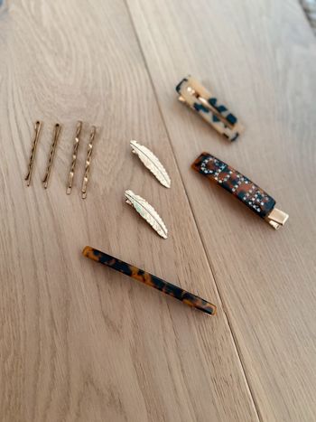 Lot pinces cheveux coiffure léopard Hair clip Haarspange Pinza para el cabello Fermaglio per capelli