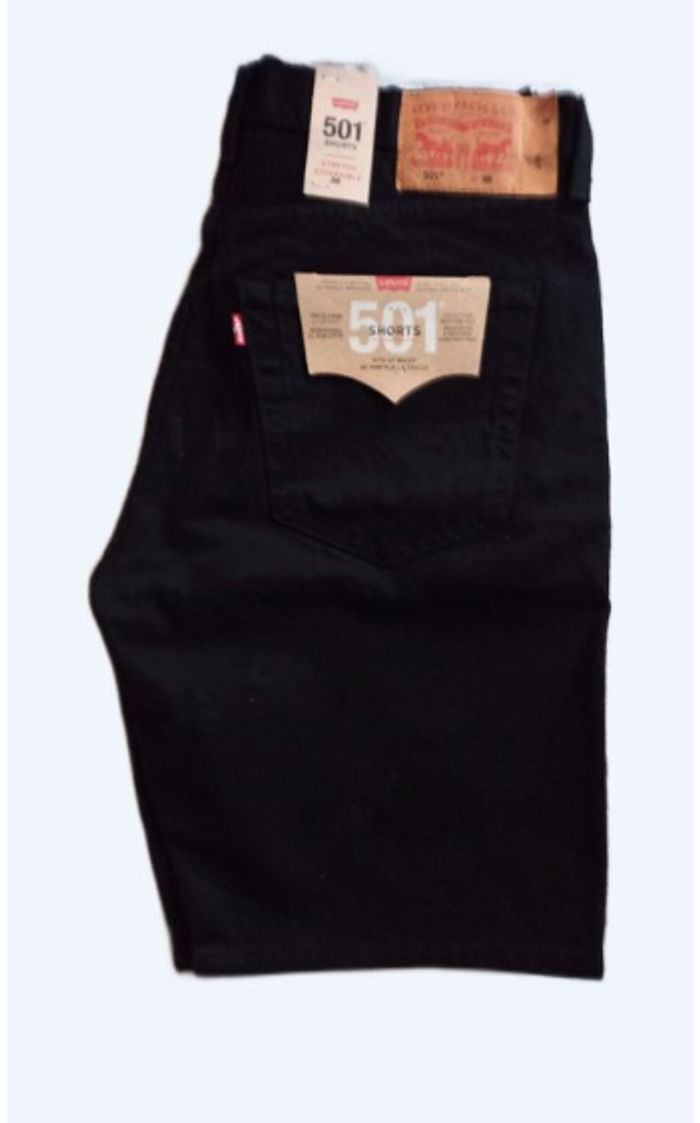 Short Neuf original Levi’s 501 taille L/36 stretch extensible Noir pour Homme