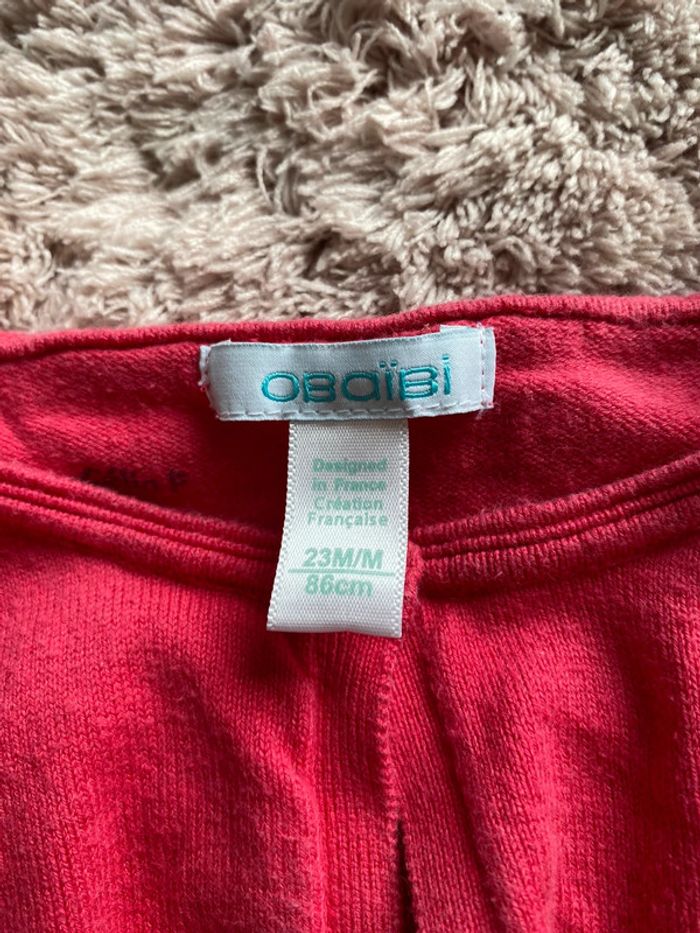 Lot d’un gilet et d’un boléro Obaïbi 24 mois - photo numéro 3