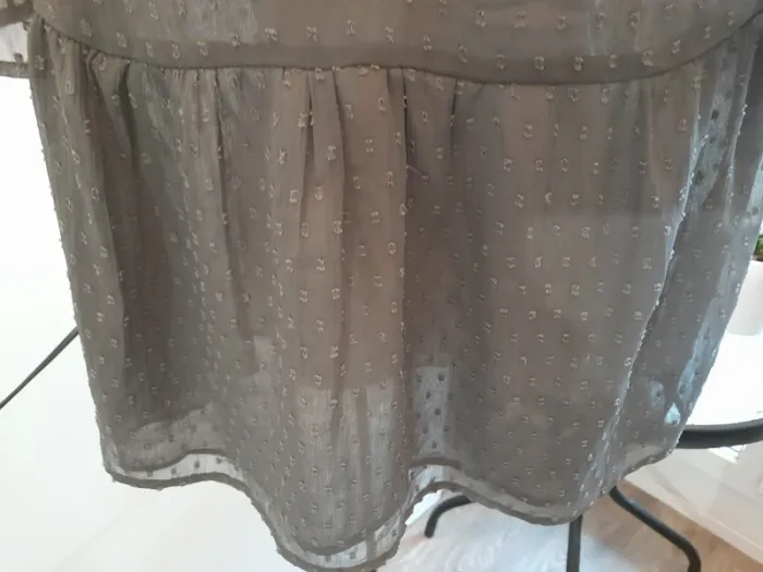 Blouse en voile transparent plumetis - photo numéro 3
