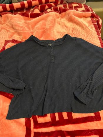 Haut de pyjama bleu