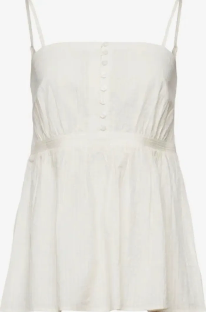 Haut-chemisier Esprit blanc femme à bretelles Taille L Neuf