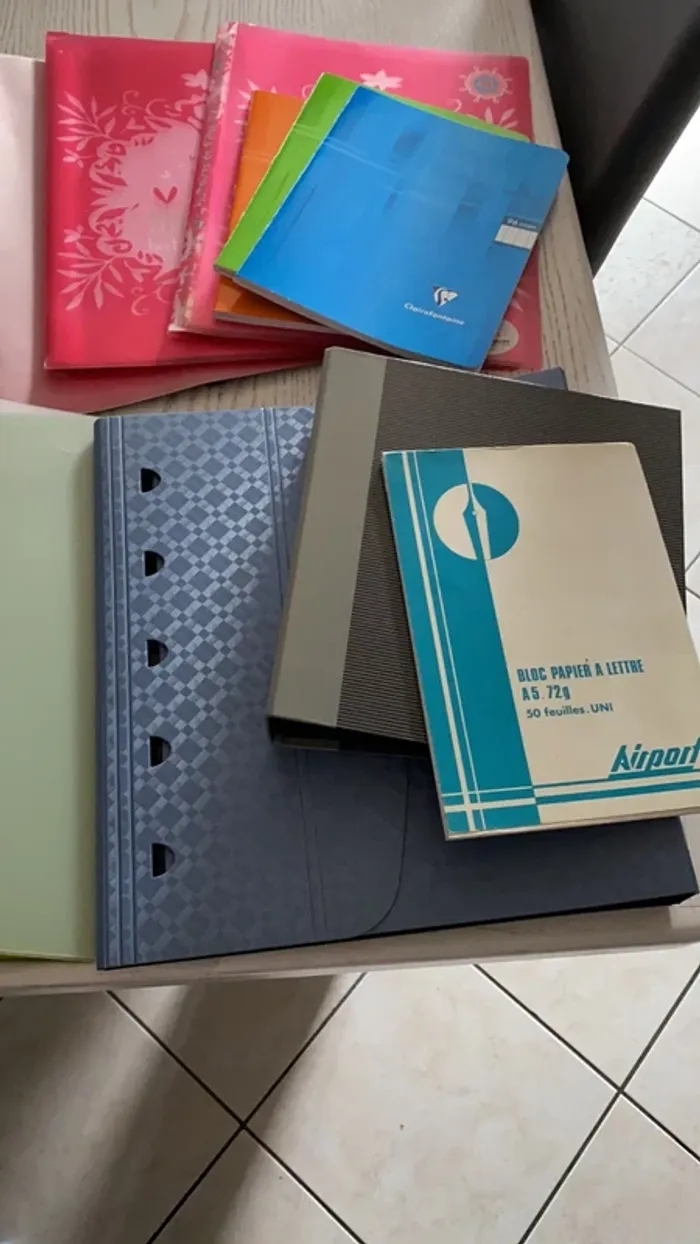 gros lot scolaire classeurs cahiers porte vue etc - photo numéro 7